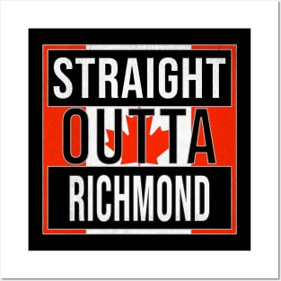 Straight Outta Richmond Design - Gift for British Columbia With Richmond Roots Posters and Art